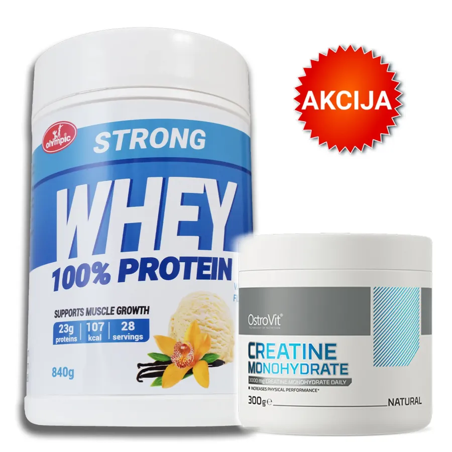 Olympic Strong Whey protein Vanila + OstroVit Kreatin 300g